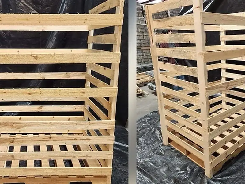 Heavy-duty wooden crates for large nursery plants